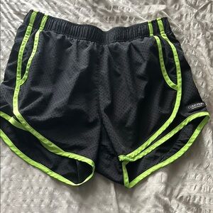 Calvin Klein Performance Black and Neon Green Shorts